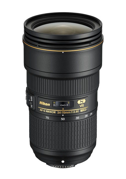 Nikon AF-S NIKKOR 24-70mm f/2.8E ED VR Lens - Professional Full Frame DSLR Camera Lens with Vibration Reduction for Portrait, Wedding & Event Photography