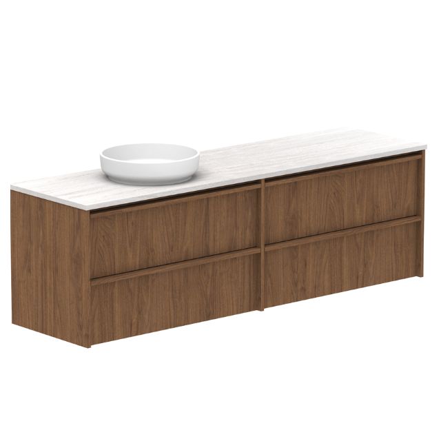 ADP Eli Wall Mounted Bathroom Vanity - Modern Floating Vanity with Sink for Small Space, Perfect for Apartments and Powder Rooms