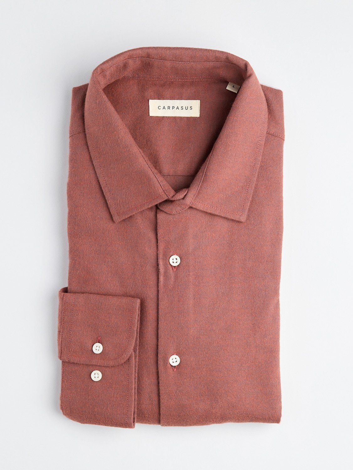 Premium Flannel Shirt for Men - Soft & Warm Castanio Terracotta Plaid - Casual Winter Wear for Outdoor Activities & Cozy Home Comfort