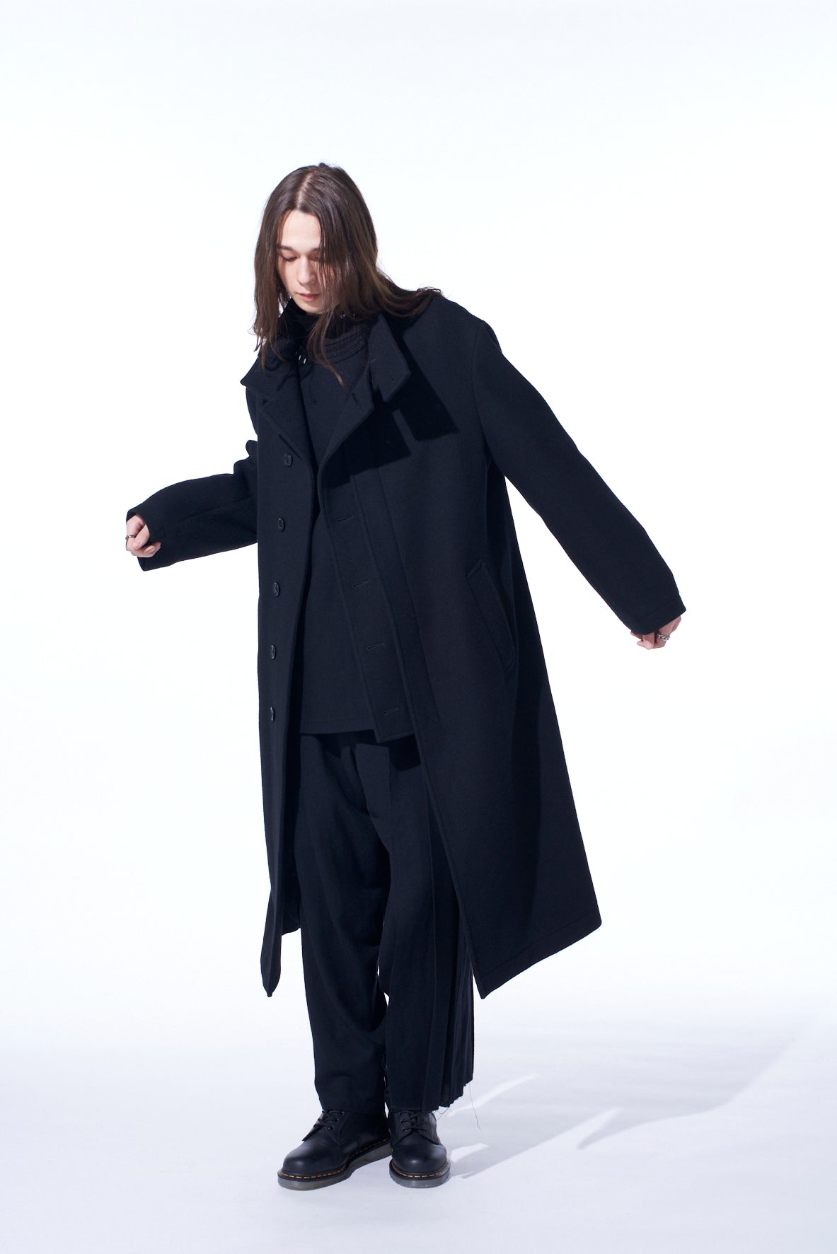Double Weave Melton Stand Collar Coat for Men - Warm Winter Overcoat for Business & Casual Wear | Perfect for Office, Travel & Outdoor Activities
