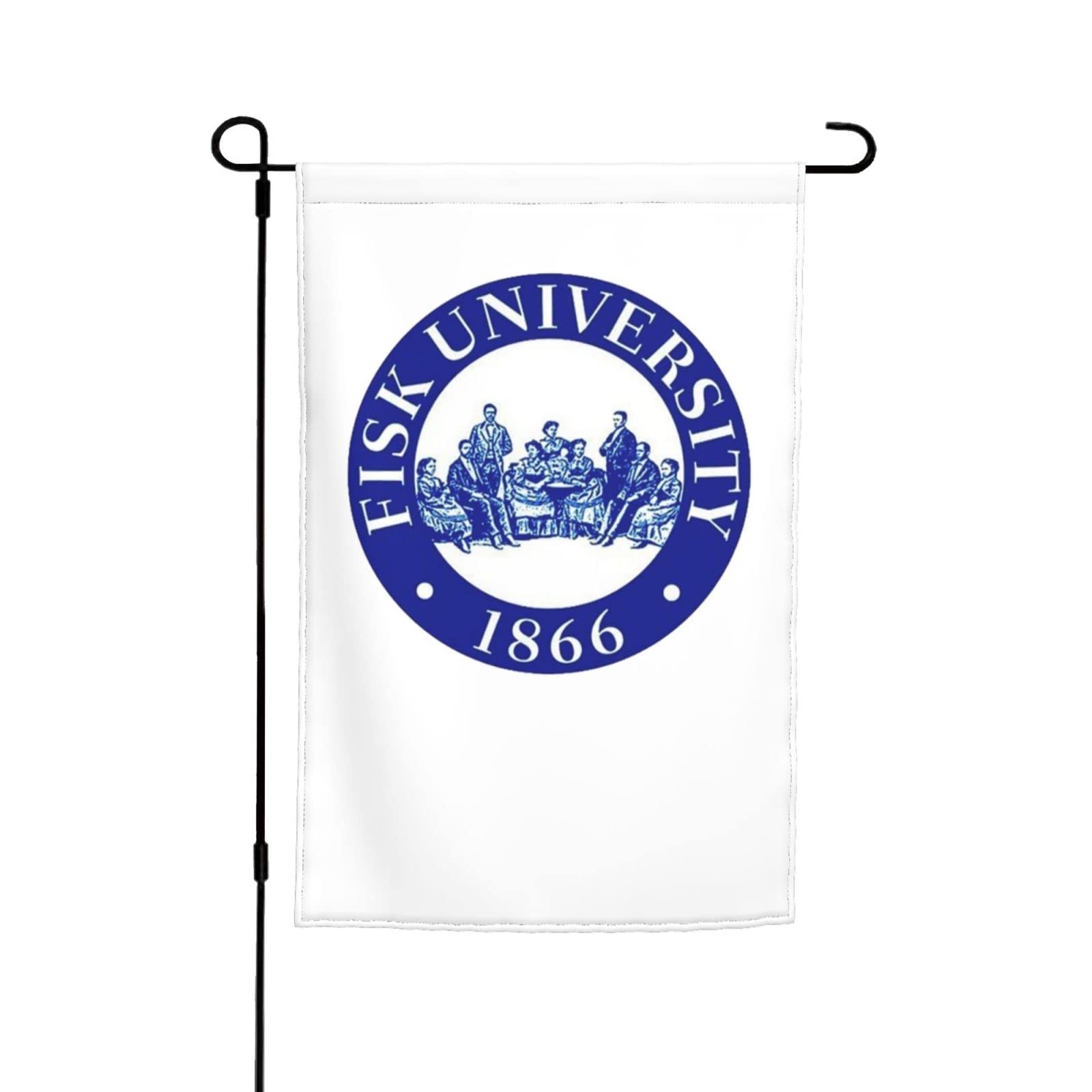 Fisk University Logo Double Sided Garden Flag - Indoor Outdoor Decorative Bunting for Home, Yard & College Pride - Perfect for Game Days, Alumni Events & Campus Decor