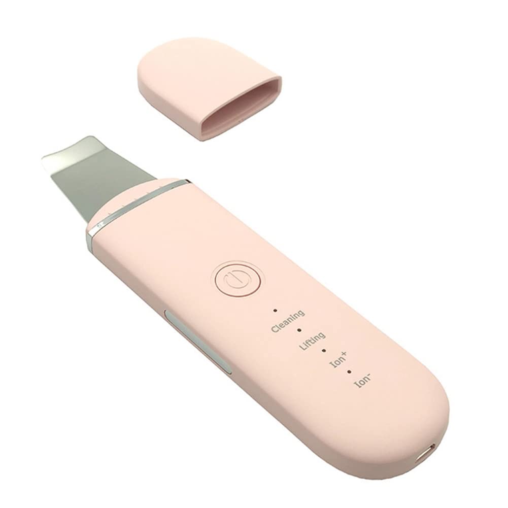 WETPET Blackhead Remover & Facial Scrubber - 4-in-1 Pore Cleaner with 4 Modes, Exfoliating Spatula for Deep Cleansing (Pink) - Perfect for Daily Skincare Routine & Spa Facial Treatment
