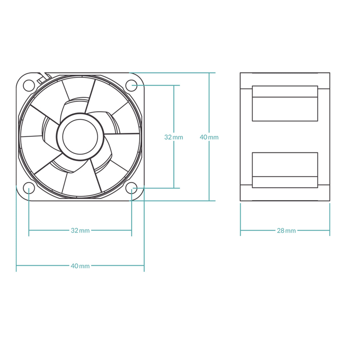 High-Performance Arctic S4028 6K PWM 40mm Server Fan - 6000 RPM Cooling for PC, Gaming Rigs & Data Centers - Quiet & Efficient Cooling Solution