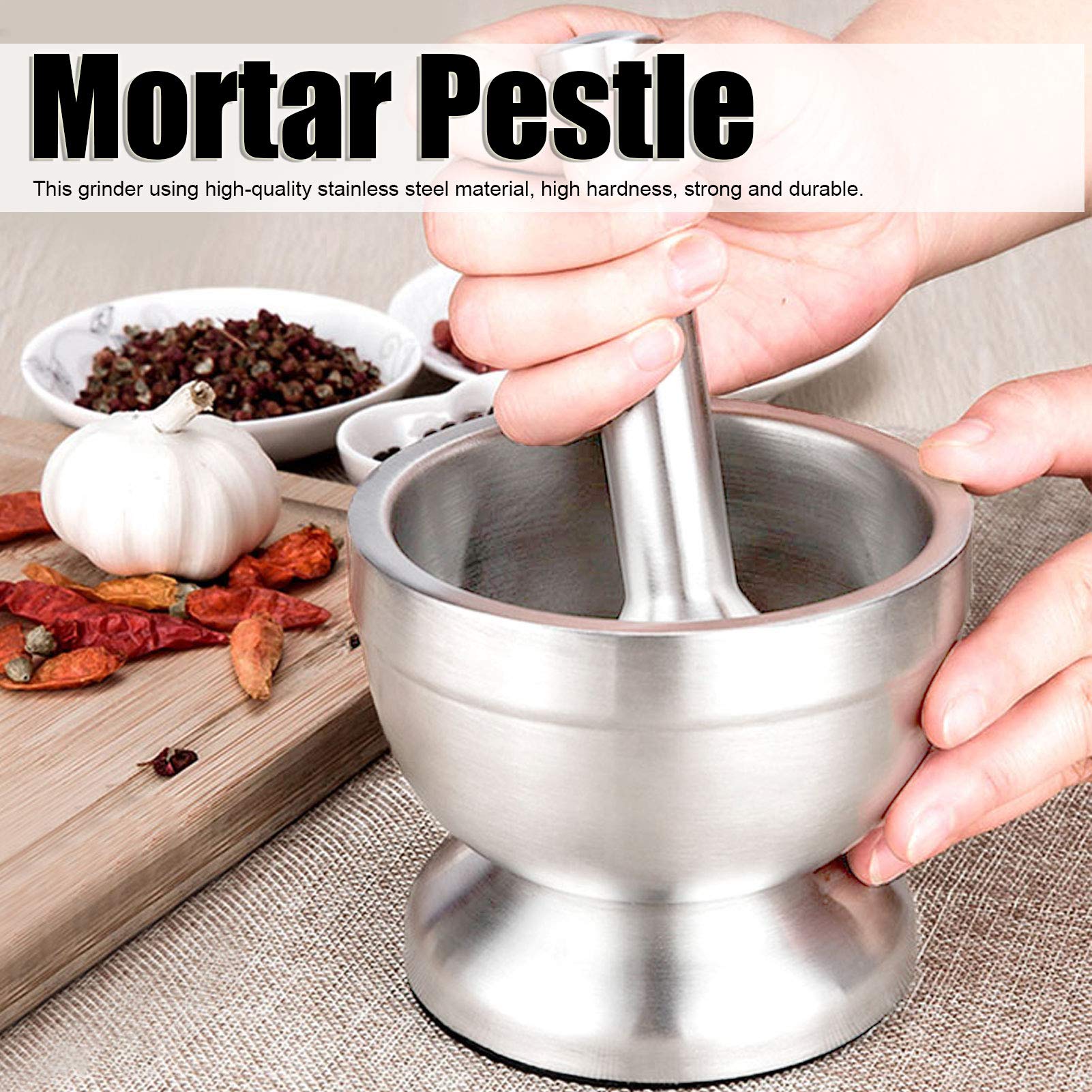 Premium Stainless Steel Garlic Grinder & Shredder - High Hardness, Corrosion-Resistant Kitchen Tool for Mashing Garlic & Ginger - Perfect for Cooking, Meal Prep & Home Use