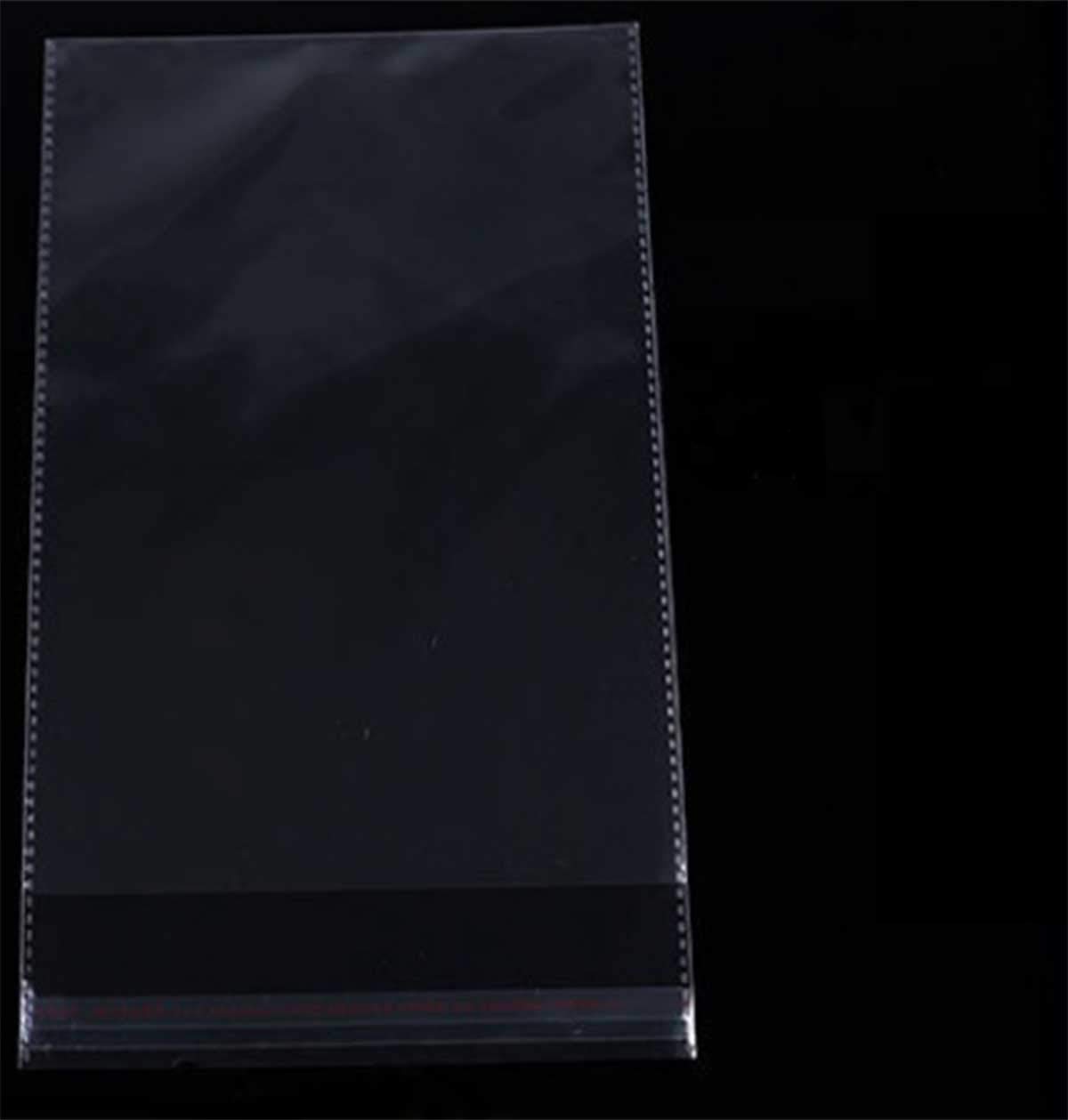 300 Pack Self Sealing Clear Plastic Bags - 2mil Thick OPP Pouches (12 1/8