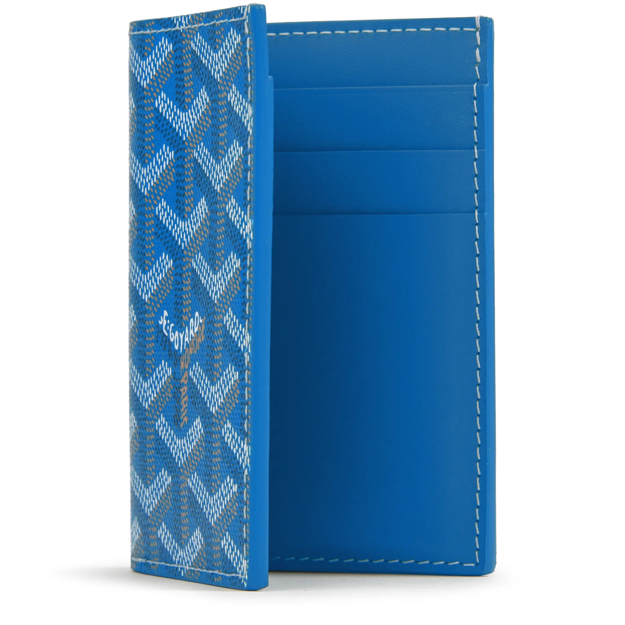 Goyard Saint Pierre Card Wallet Sky Blue - Luxury Slim RFID Blocking Credit Card Holder for Men & Women - Perfect for Travel, Business, and Everyday Use