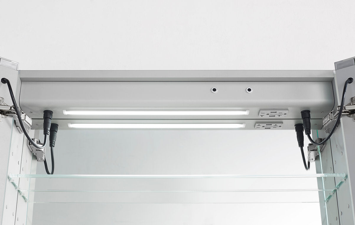 Aquadom Signature Royale 36x36 LED Lighted Bathroom Medicine Cabinet - Perfect for Modern Homes & Spa-Like Bathrooms