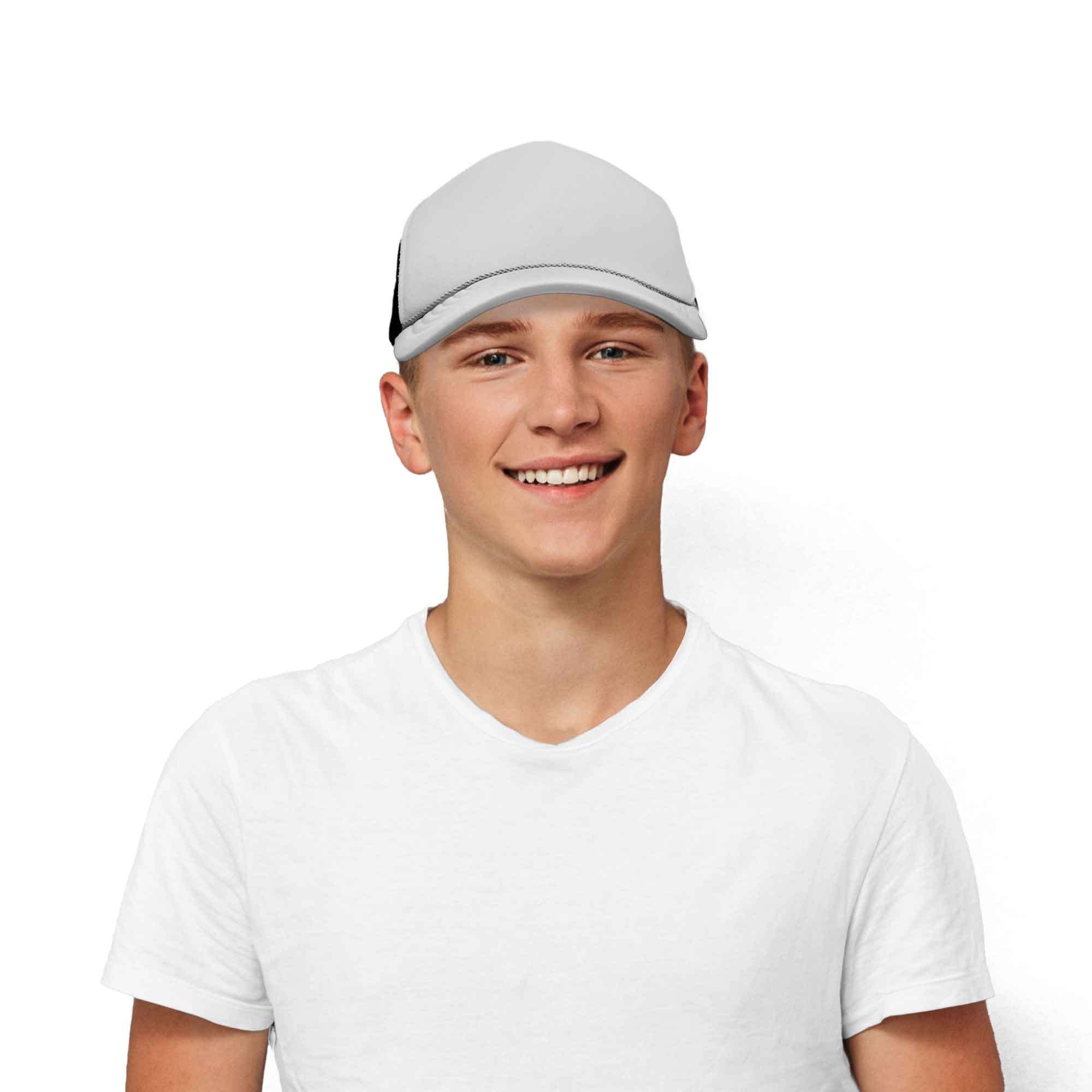 DALIX Two Tone Blank Trucker Hats - 2 Pack Adjustable Snapback Caps for Men & Women - Perfect for Custom Embroidery, Promotions, and Outdoor Activities
