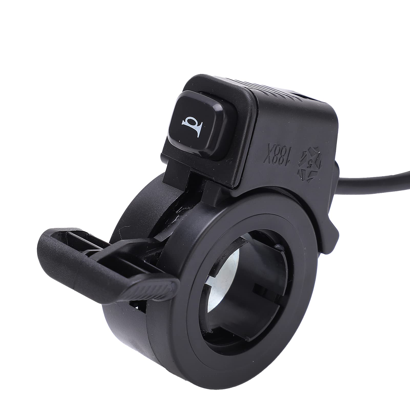 VBESTLIFE Electric Thumb Throttle Speed Controller with Horn - Adjustable Dial for E-Bikes, Scooters & ATVs - Perfect for Commuting, Off-Roading & DIY Electric Vehicle Modifications