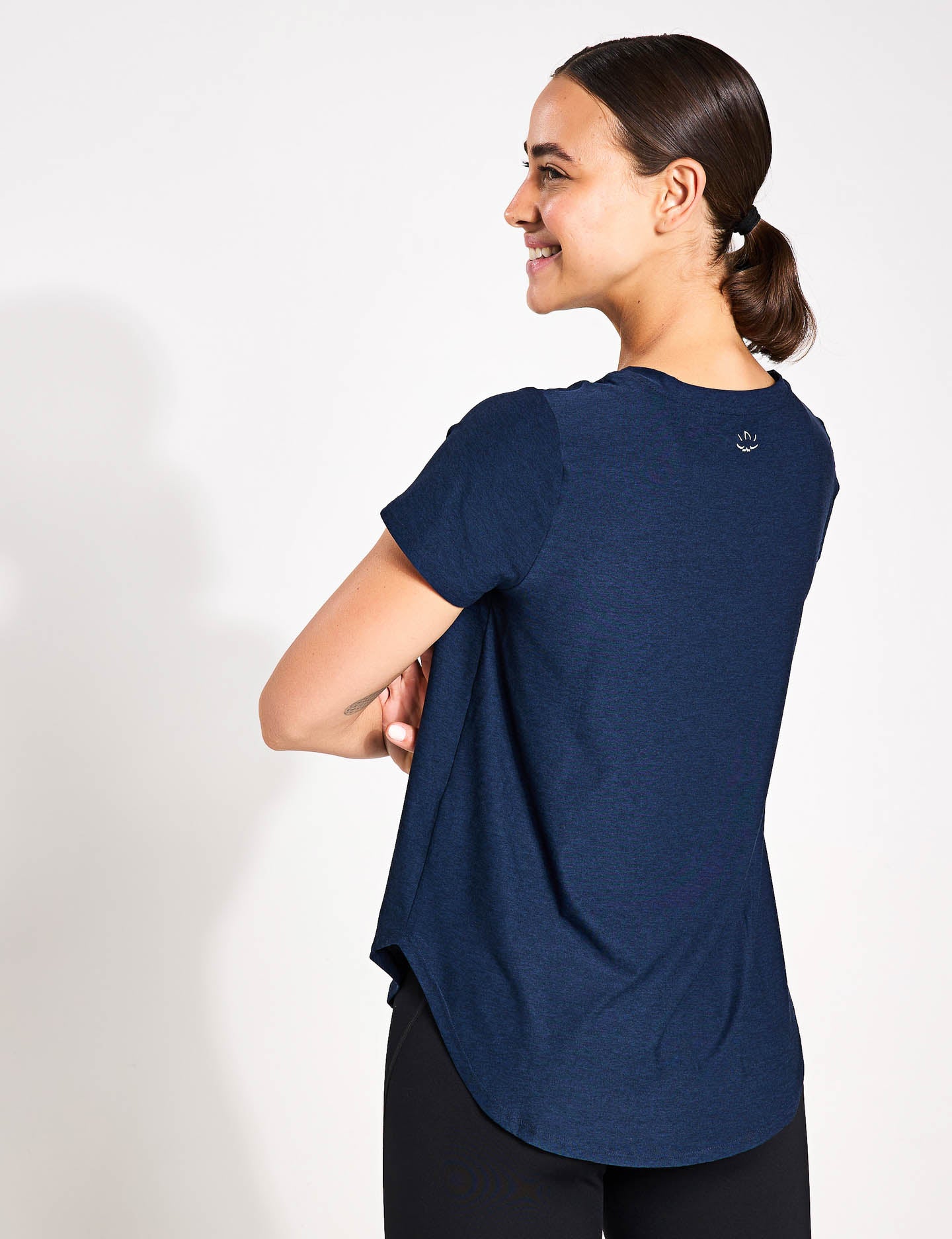 Featherweight On The Down Low Tee - Ultra Lightweight Men's T-Shirt in Nocturnal Navy | Perfect for Casual Wear, Gym & Everyday Comfort