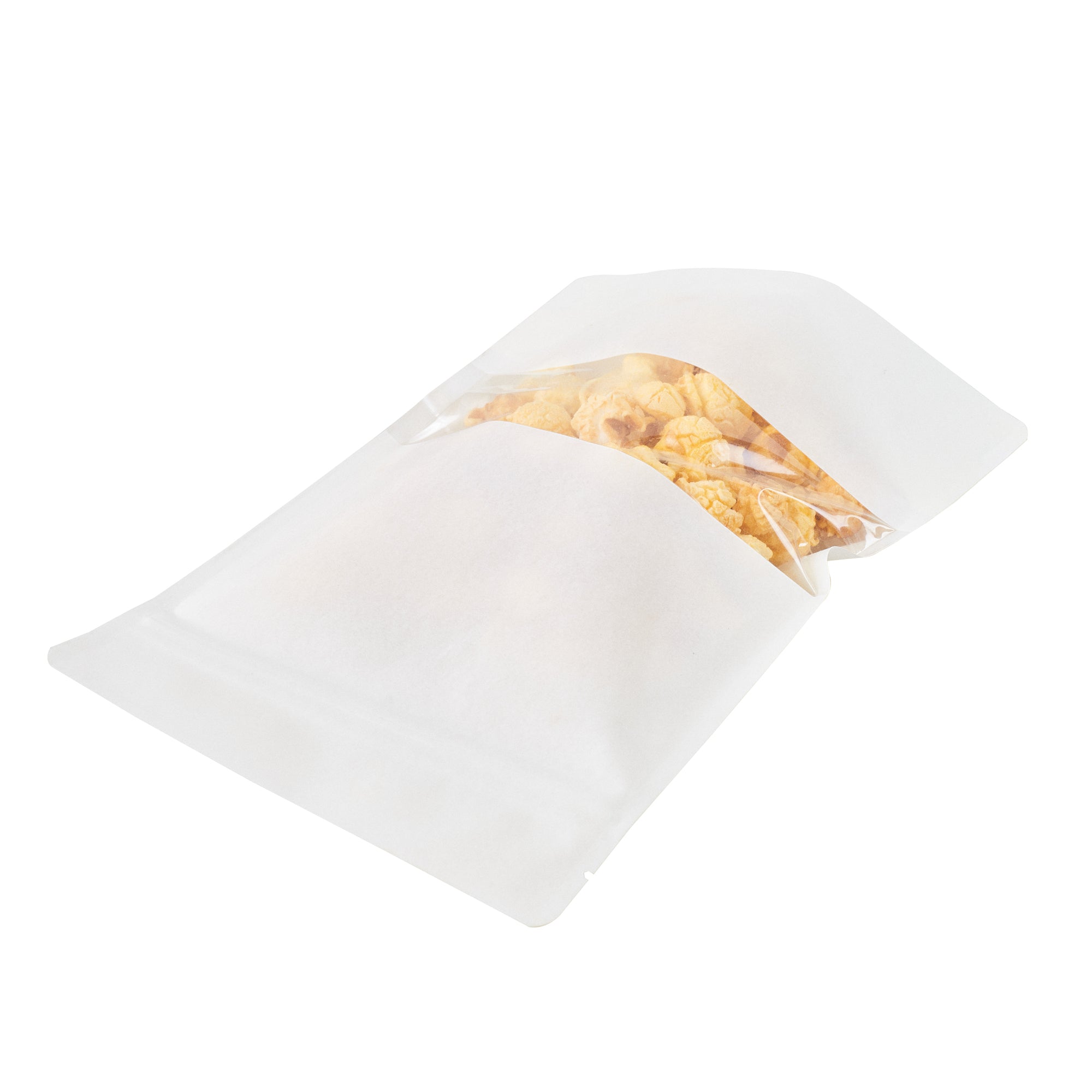 White Plastic Large Window Heat Sealable Bags 9x6x1.5 Inches - 100 Count Box for Food Storage, Retail Packaging & Crafts