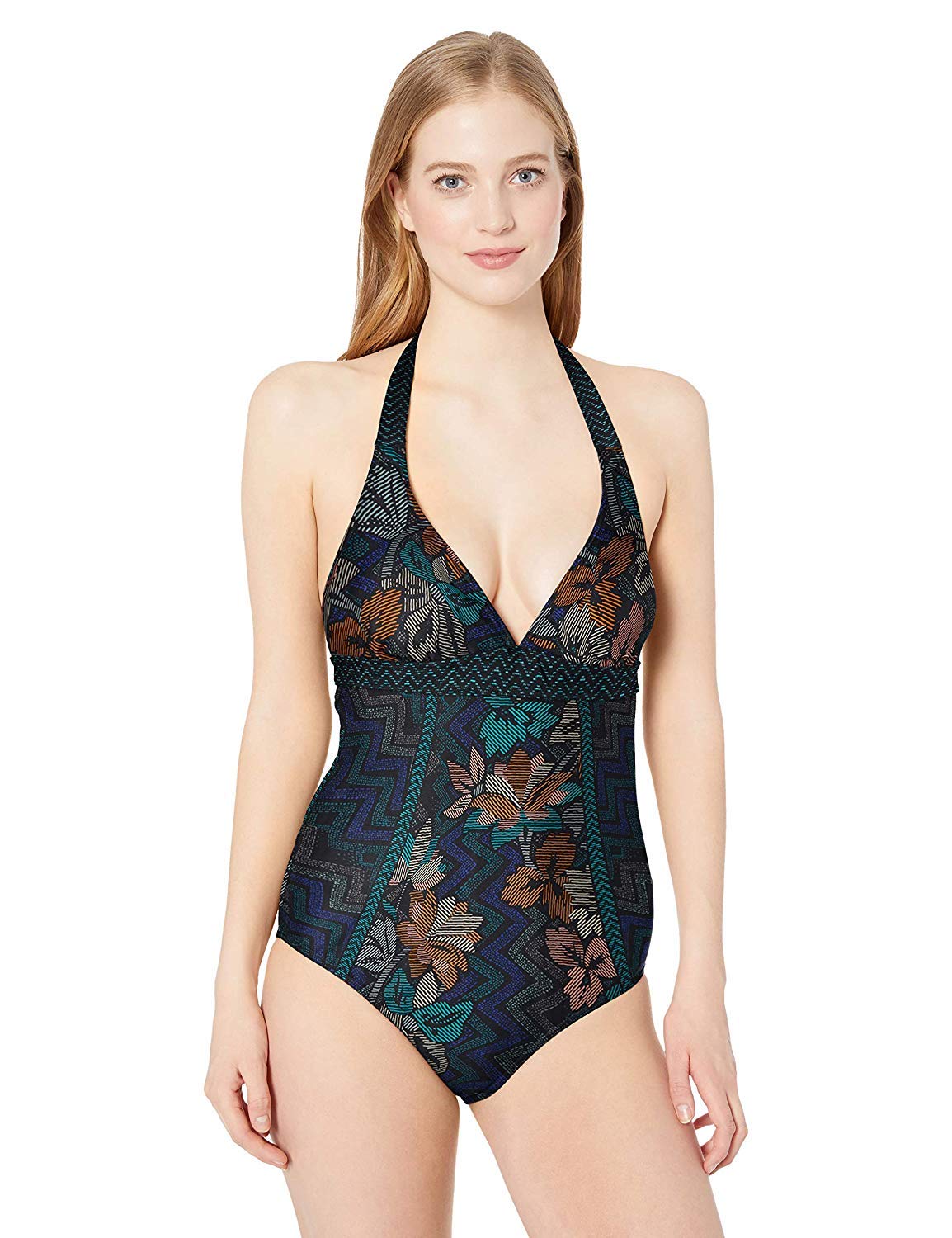 prAna Women's Lahari One Piece Swimsuit - Stylish & Comfortable Bathing Suit for Beach, Pool & Vacation | Quick-Dry & UPF 50+ Sun Protection