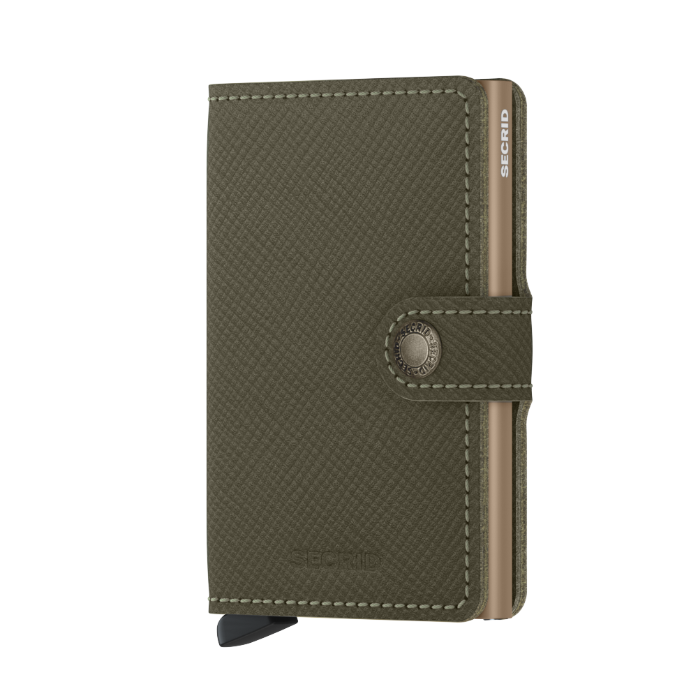 SECRID Miniwallet Saffiano Leather RFID Blocking Slim Wallet - Perfect for Travel, Business & Everyday Use