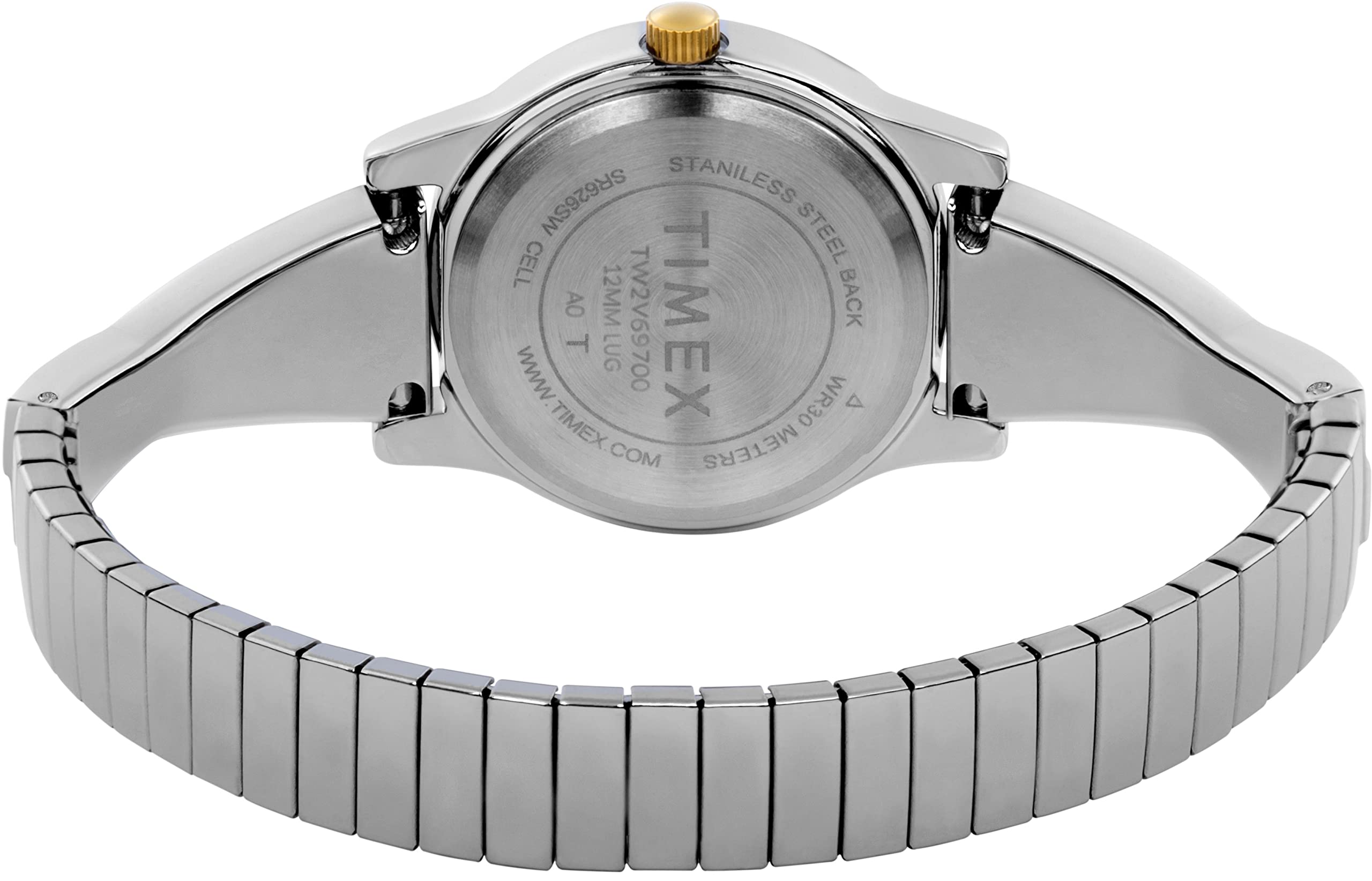 Timex Women's Main Street 25mm Semi Bangle Watch - Elegant Silver-Tone Bracelet Watch with Easy-Read Dial | Perfect for Office, Casual Wear & Everyday Fashion Accessory