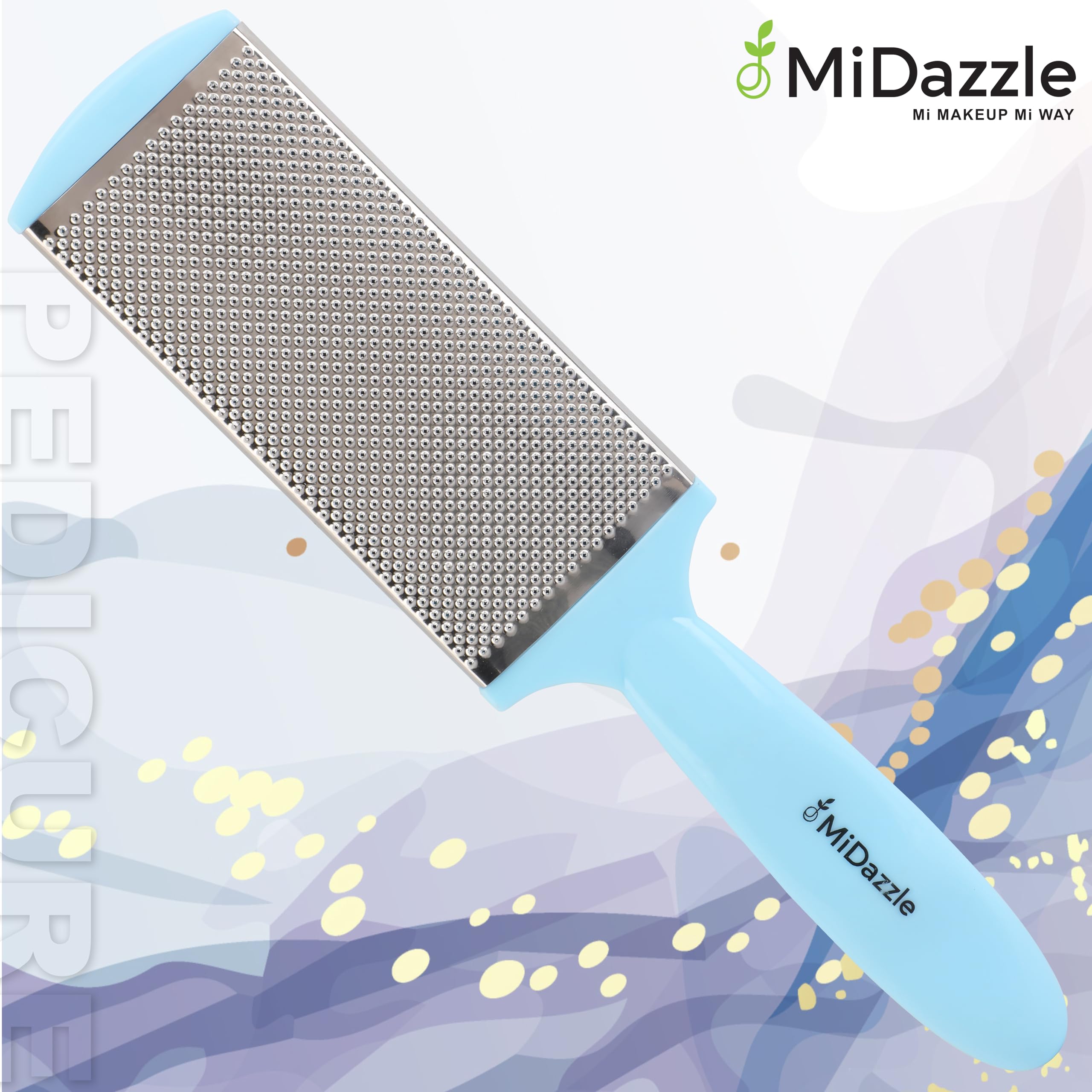 Midazzle 2-in-1 Triangle Foot Scrubber and Callus Remover for Soft Feet - Exfoliating Pedicure Tool (2 Pack, Random Colors) - Perfect for Home Spa, Pedicure, and Foot Care Routine
