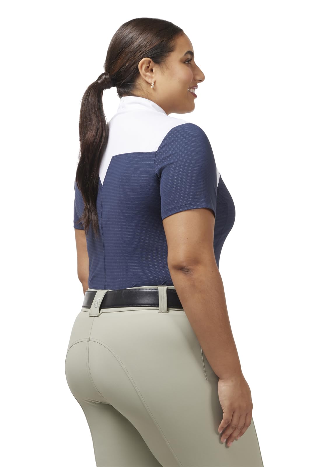 Kerrits Affinity Short Sleeve Show Shirt - Breathable Equestrian Riding Top for Women - Perfect for Horseback Riding, Training & Competitions