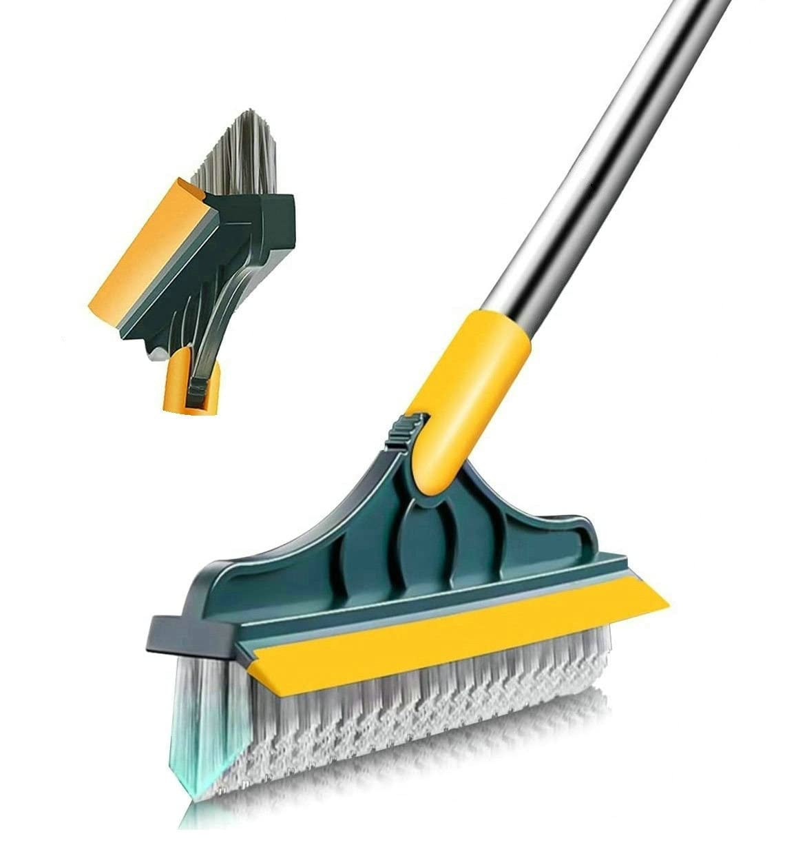 2 in 1 Floor Scrub Brush with Long Handle (53.5