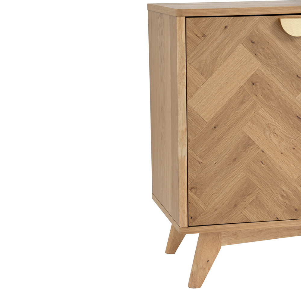 LOFTUS 180cm Oak Sideboard Buffet Cabinet - Stylish Storage for Dining Room, Living Room & Entryway