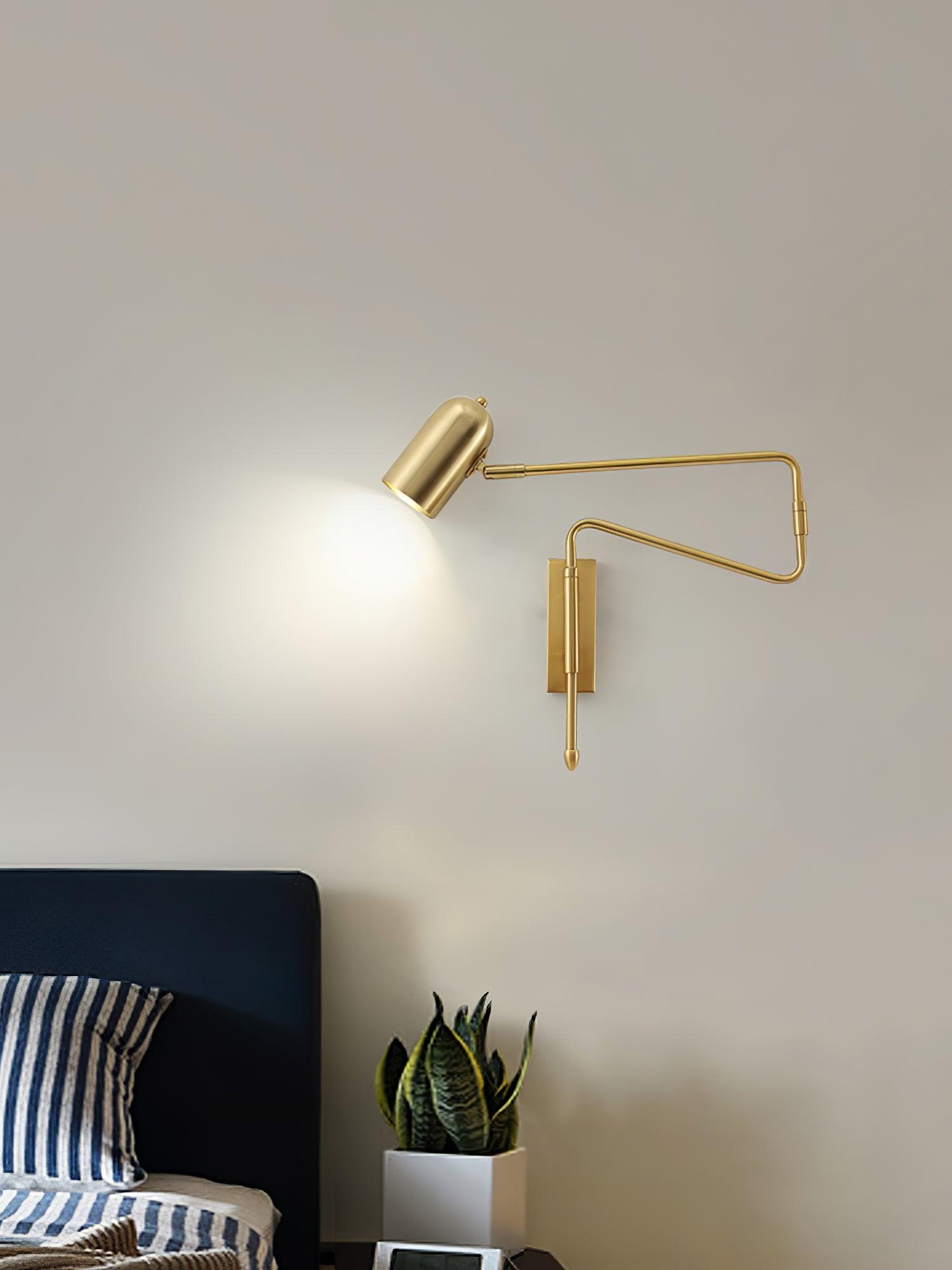 Adjustable Arm Reading Wall Lamp - Dimmable LED Light for Bedroom, Study & Office - Perfect for Night Reading, Working & Relaxing