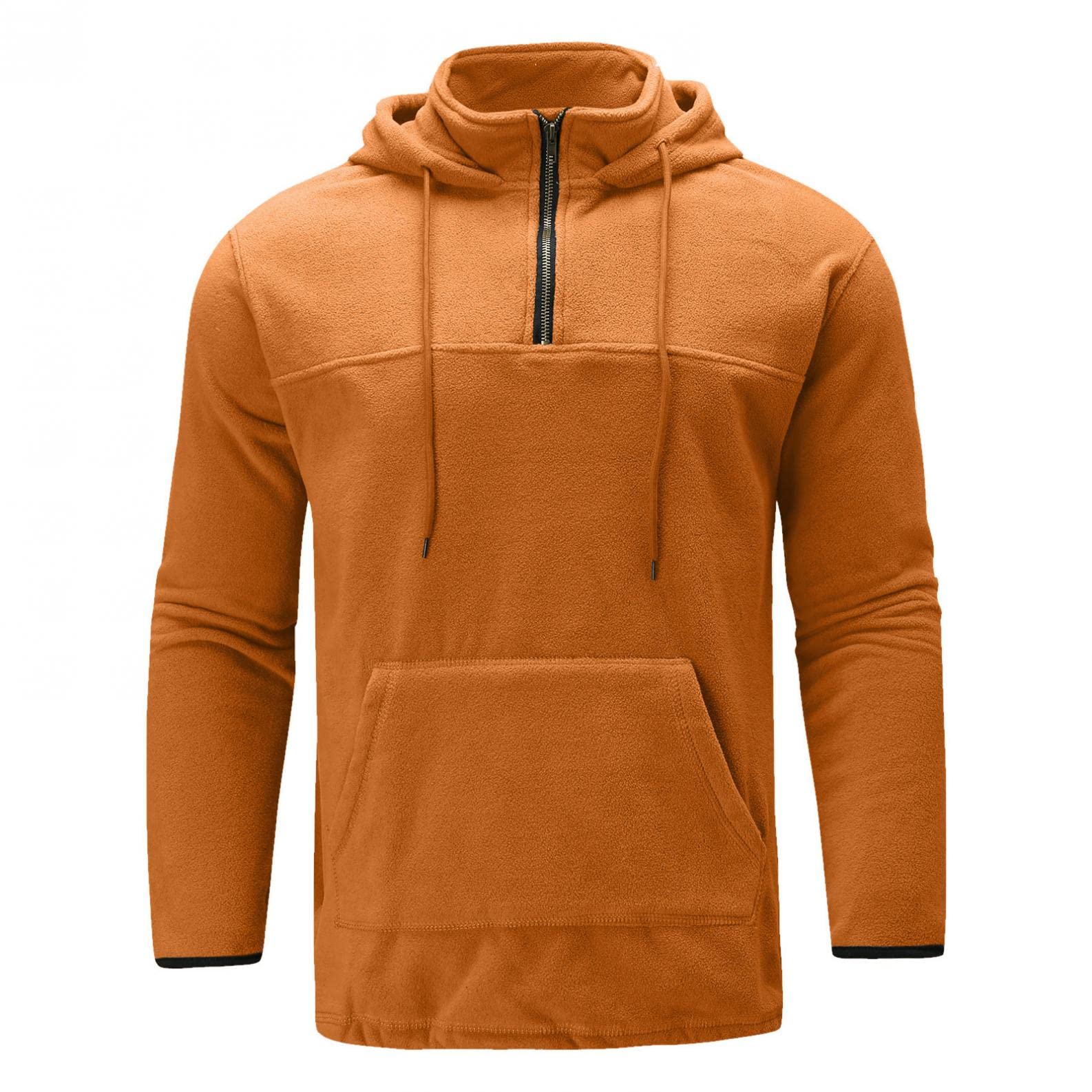 Men's Colorblock Hooded Sweatshirt - Athletic Jacket & Workout Hoodie for Running, Gym, and Outdoor Sports | Trendy Men's Fashion Outerwear