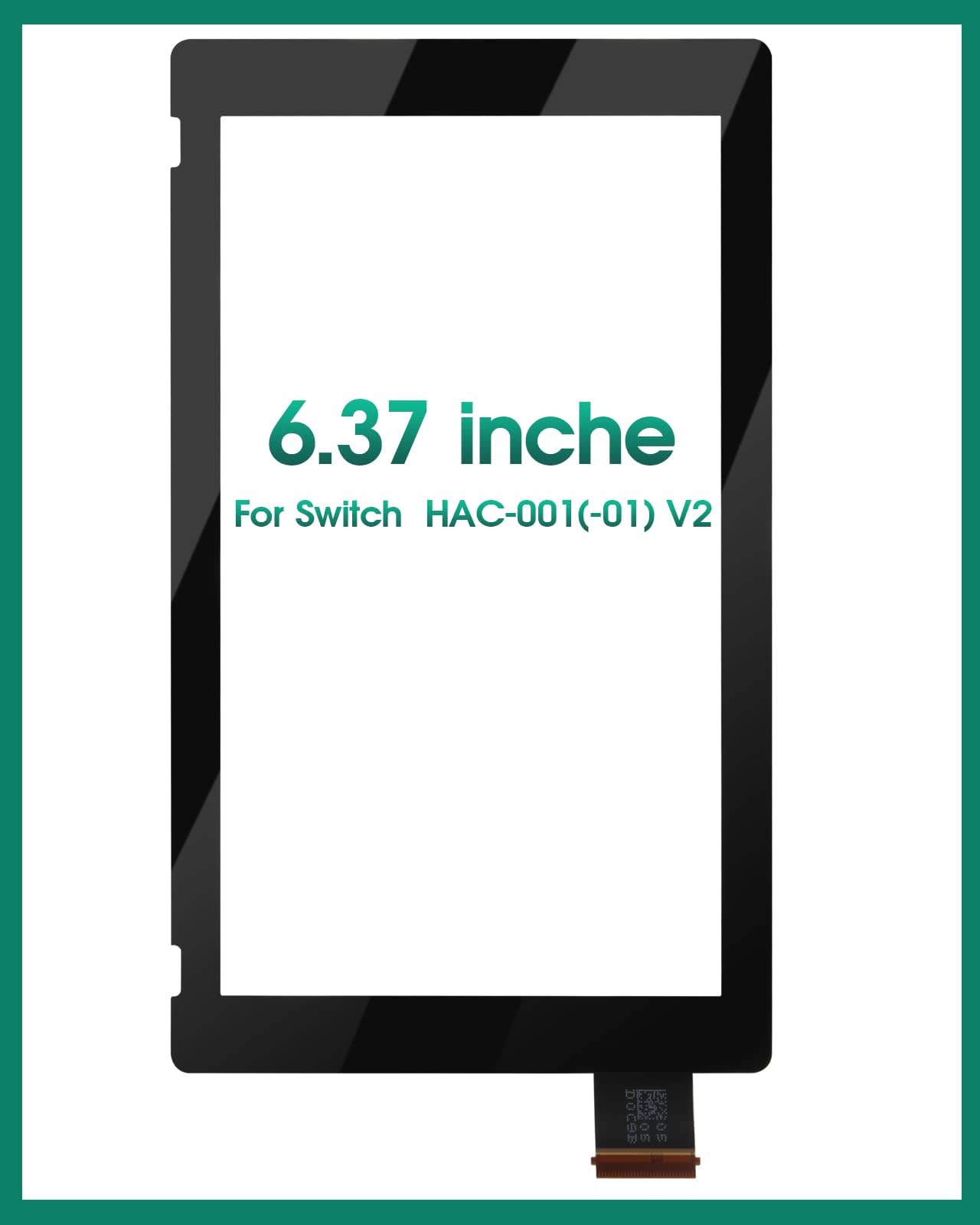 Nintendo Switch Touch Screen Replacement HAC-001(-01) Digitizer Sensor V2 - Touch Digitizer Panel Glass Repair Kit for Switch Console - Perfect for DIY Screen Fix & Gaming Accessories