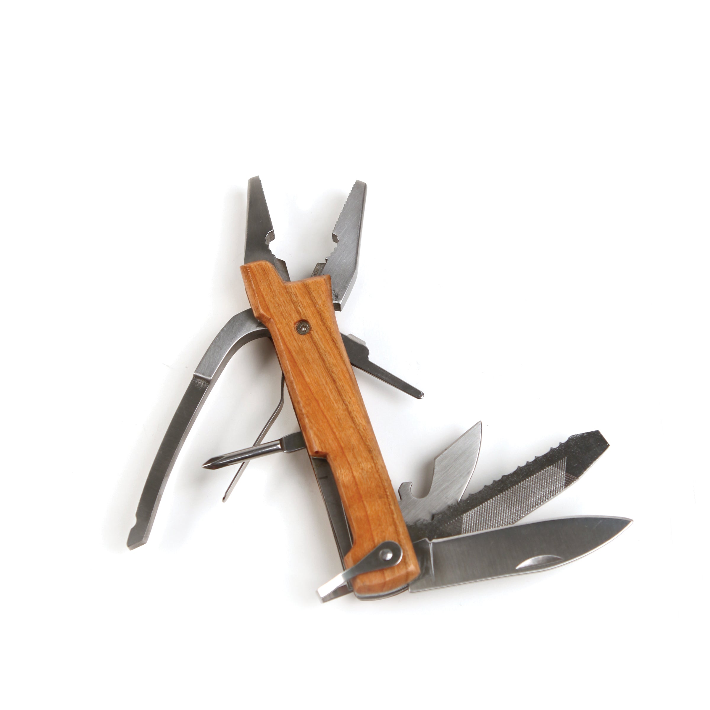 Premium Multi-Function Wooden Pliers Tool - Compact & Durable for DIY, Camping, Home Repair & Outdoor Adventures