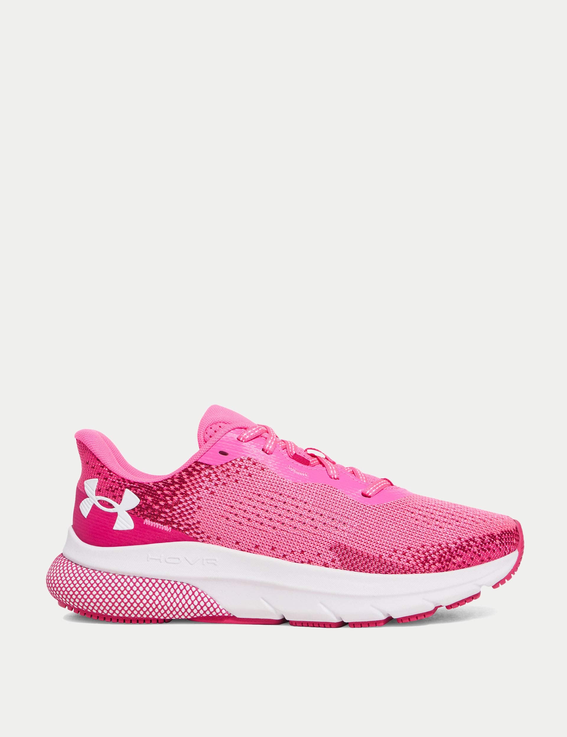 UA HOVR Turbulence 2 Running Shoes for Men & Women - Lightweight Breathable Aero Pink/Shaded Fuchsia/White - Perfect for Jogging, Gym Workouts & Daily Walking
