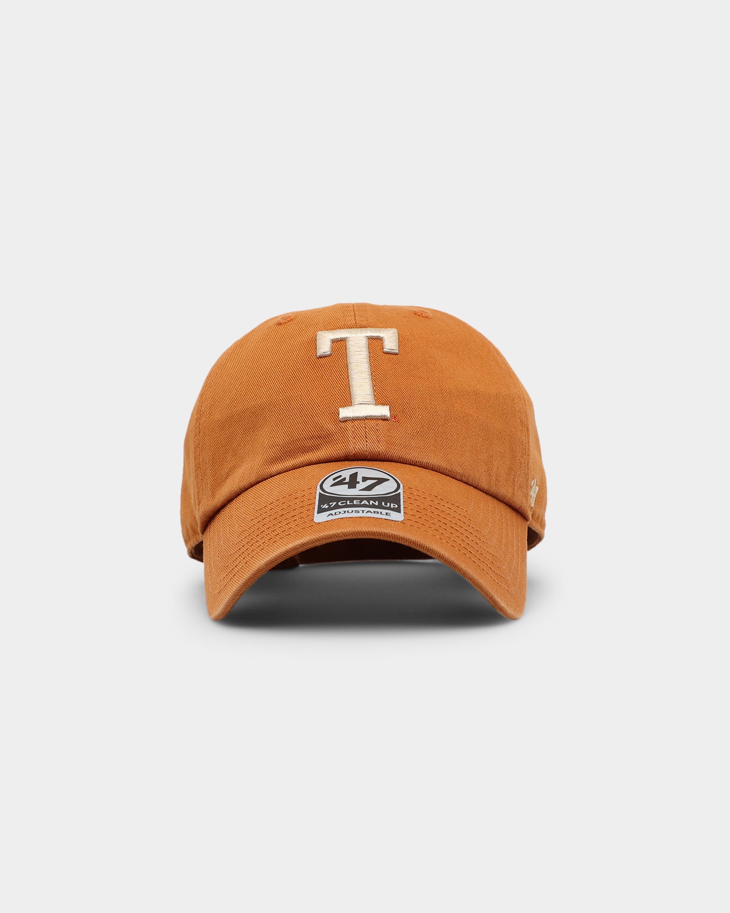 47 Brand Texas Longhorns Vintage '47 Clean Up Strapback Hat - Adjustable Burnt Orange Snapback Cap for Men & Women - Perfect for Game Day, Tailgating and College Sports Fans