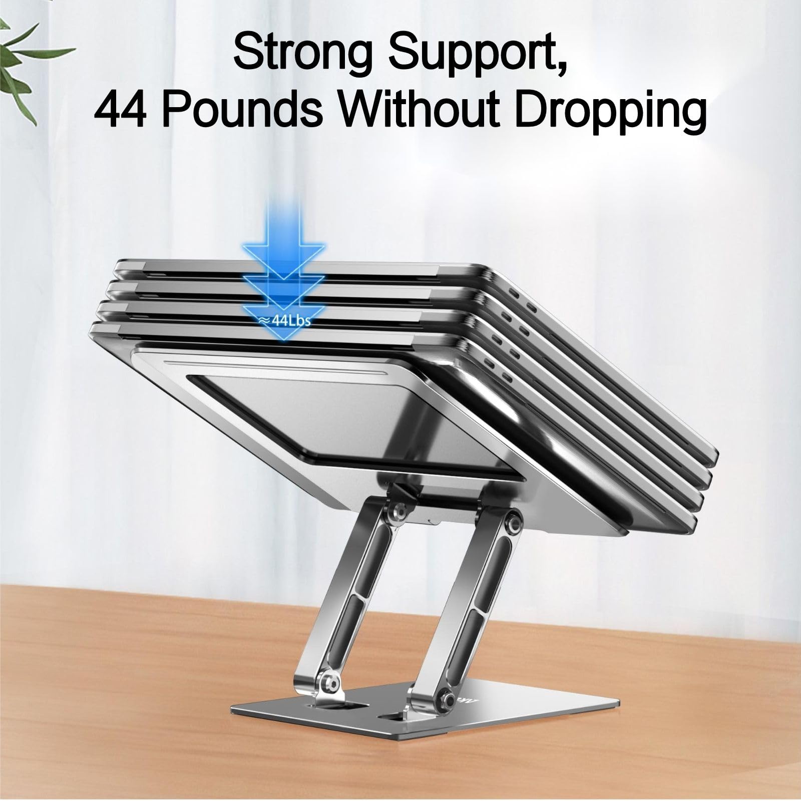 Ergonomic Adjustable Laptop Stand for Desk - Foldable & 360° Rotating Computer Stand Holder for MacBook Air Pro, 10-17.3 Inch Laptops | Perfect for Home Office, Gaming & Workspace Setup