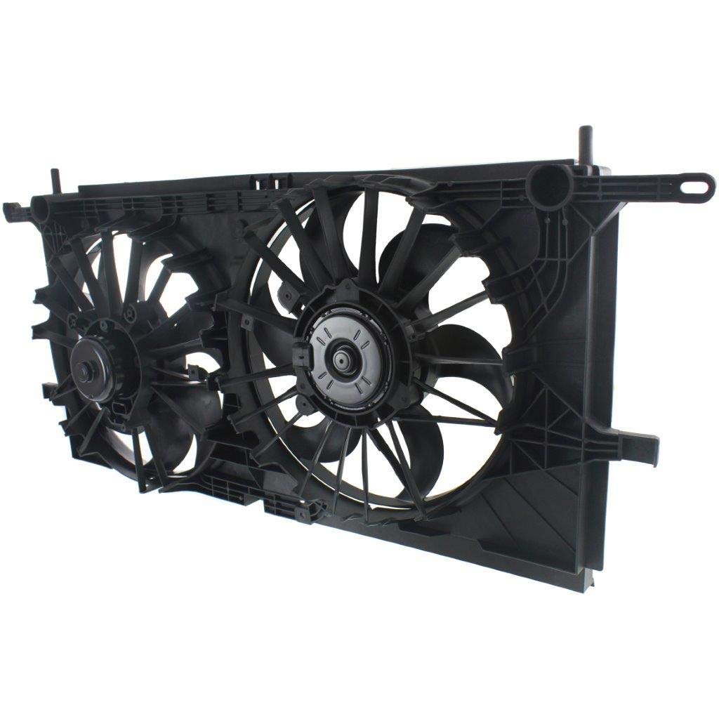 2001-2005 Pontiac Montana Radiator Cooling Fan Replacement - Dual Fan Assembly GM3115137 10427858 - Perfect for Engine Overheating Prevention & Summer Driving
