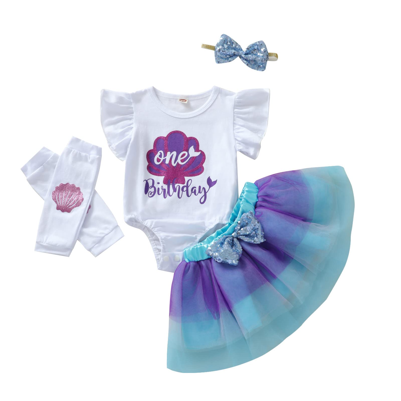 Xbgqasu Baby Girl 3-Piece Outfit Set - Soft Cotton Letter Print T-Shirt, Breathable Mesh Mini Skirt & Hairband (Purple, 6-12 Months) | Perfect for Summer Playdates, Photoshoots & Casual Outings