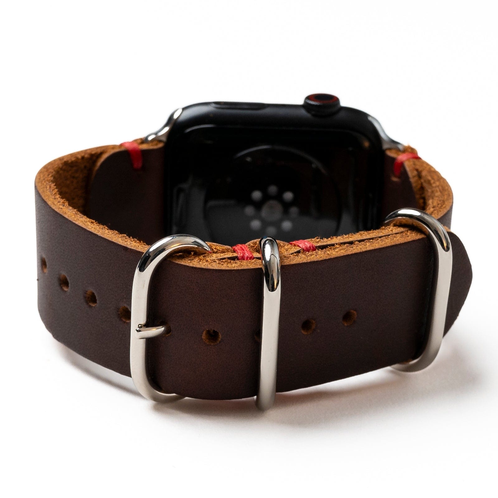 Genuine Leather Apple Watch Band - Premium Replacement Strap for Apple Watch Series 9/8/7/6/SE - Soft Comfortable & Adjustable - Perfect for Workouts, Office & Everyday Wear