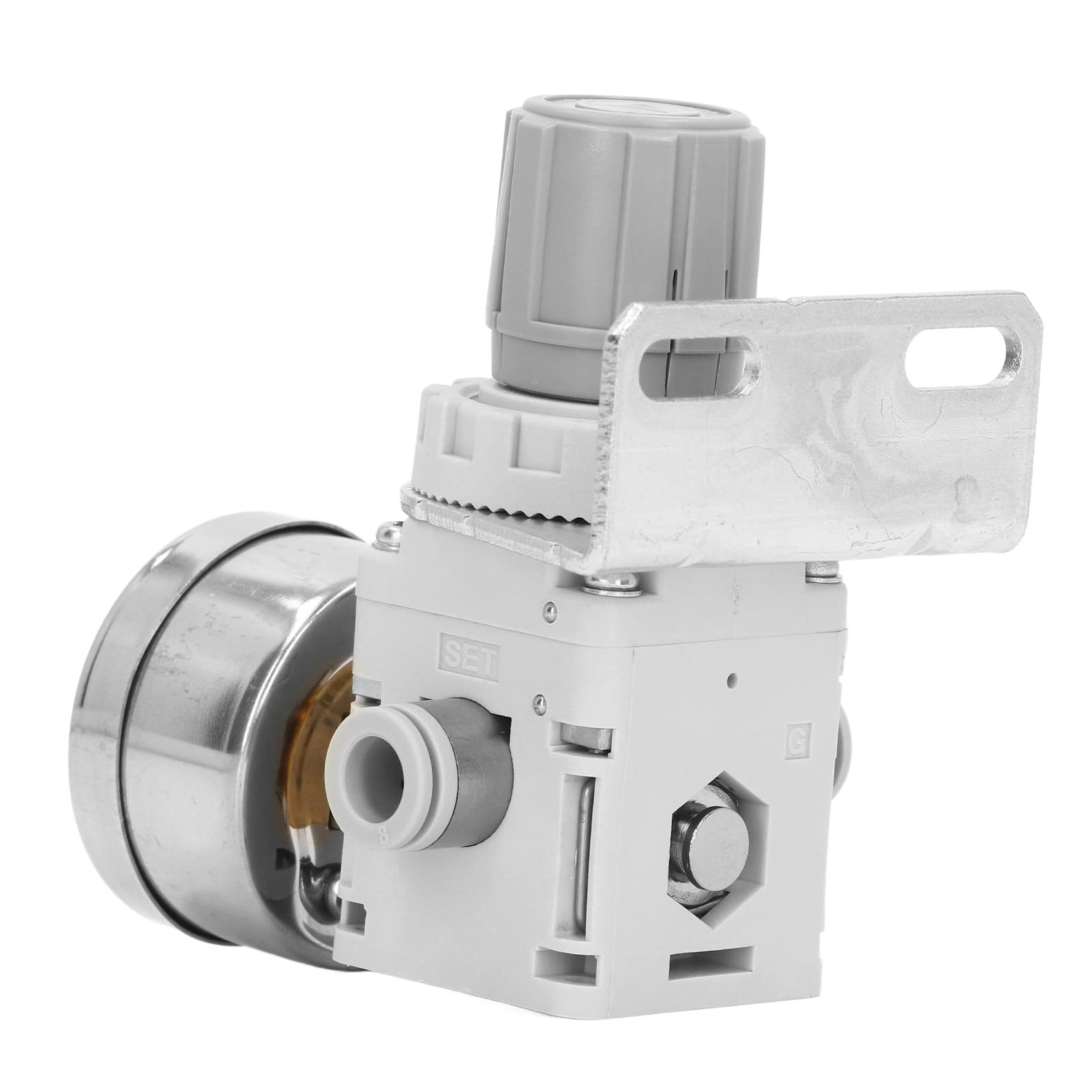Industrial Pneumatic Vacuum Pressure Regulator -100 to -1.3Kpa with Dial Gauge | Compact Air Pressure Controller for Manufacturing, Automation & Laboratory Equipment | Durable Long-Life Vacuum Regulation Solution