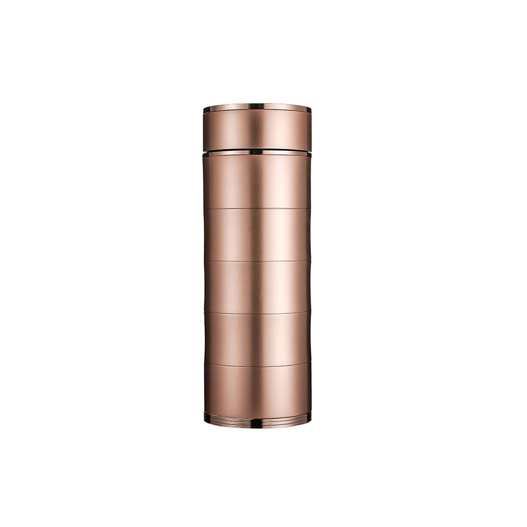 Premium 999 Sterling Silver Vacuum Insulated Water Bottle - 18/8 Stainless Steel Thermos for Men & Women, Leak-Proof Travel Coffee Mug, Elegant Gold Finish - Perfect Office Gift, Business Present & Daily Commute Companion