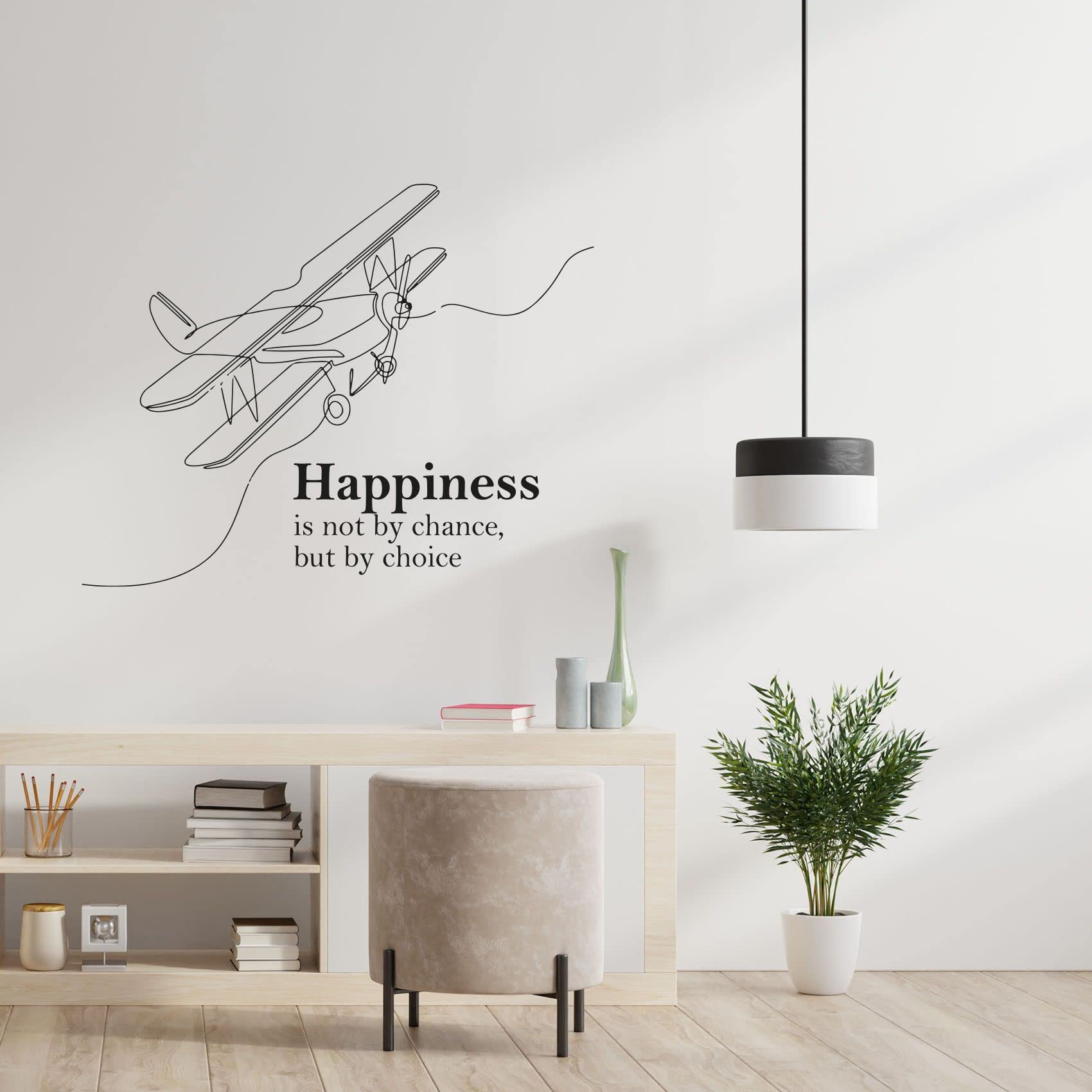 Inspiring Airplane & Jet Helicopter Wall Decals for Kids Room - Motivational Quote Stickers, Fun Nursery & Bedroom Vinyl Art Decor (18x20 Inch) - Perfect for Boys, Girls Room Makeover & Home Decoration