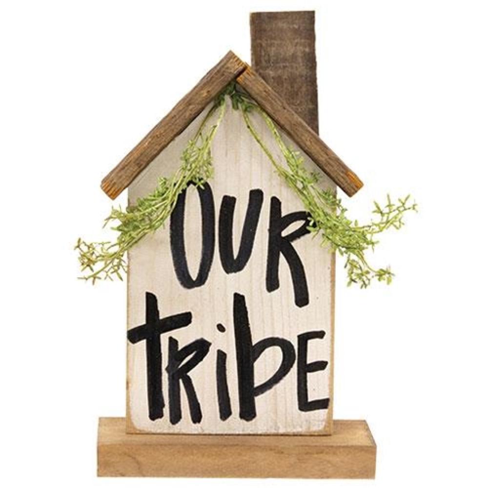 Rustic Wooden Farmhouse Toy Set for Kids - Our Tribe Wooden Playset with Animal Figures | Pretend Play, Montessori Learning, Nursery Decor