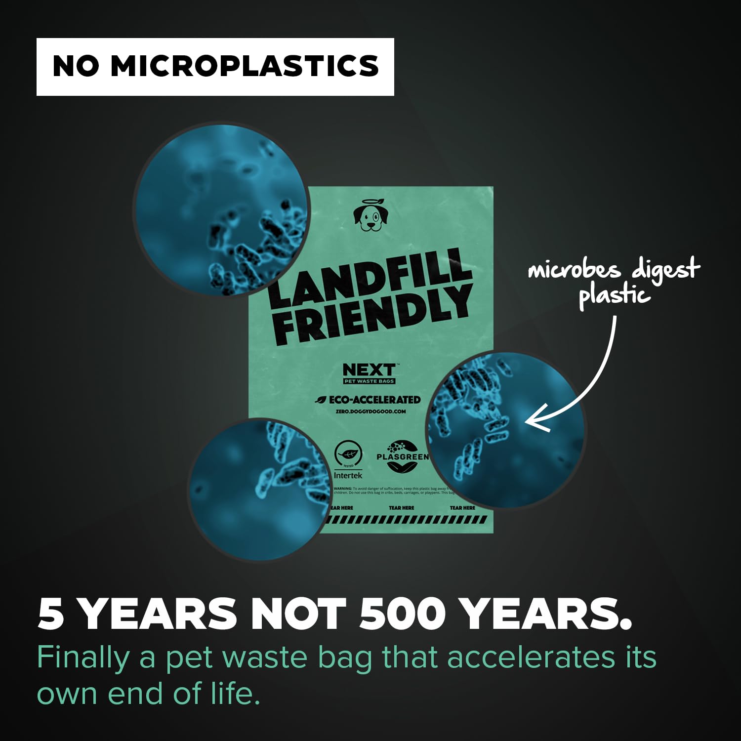 Eco-Friendly Dog Poop Bags - 120 Count Biodegradable, Leakproof & Strong Pet Waste Bags for Dogs | Recycled Plastic, Unscented & Landfill Friendly | Perfect for Walks, Parks & Backyard Cleanup