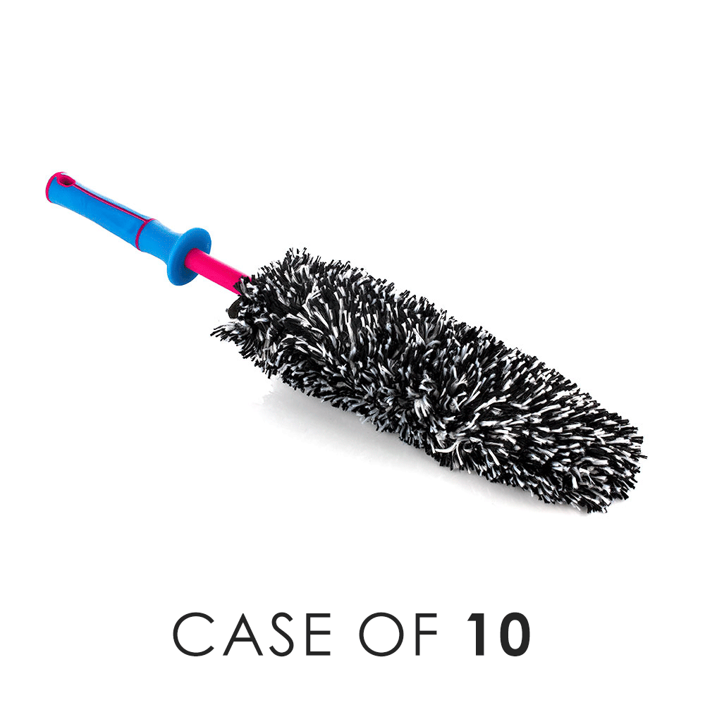 Heavy Duty Wheel Brush Kit with Case - Perfect for Car Detailing, Wheel Cleaning, and Auto Maintenance