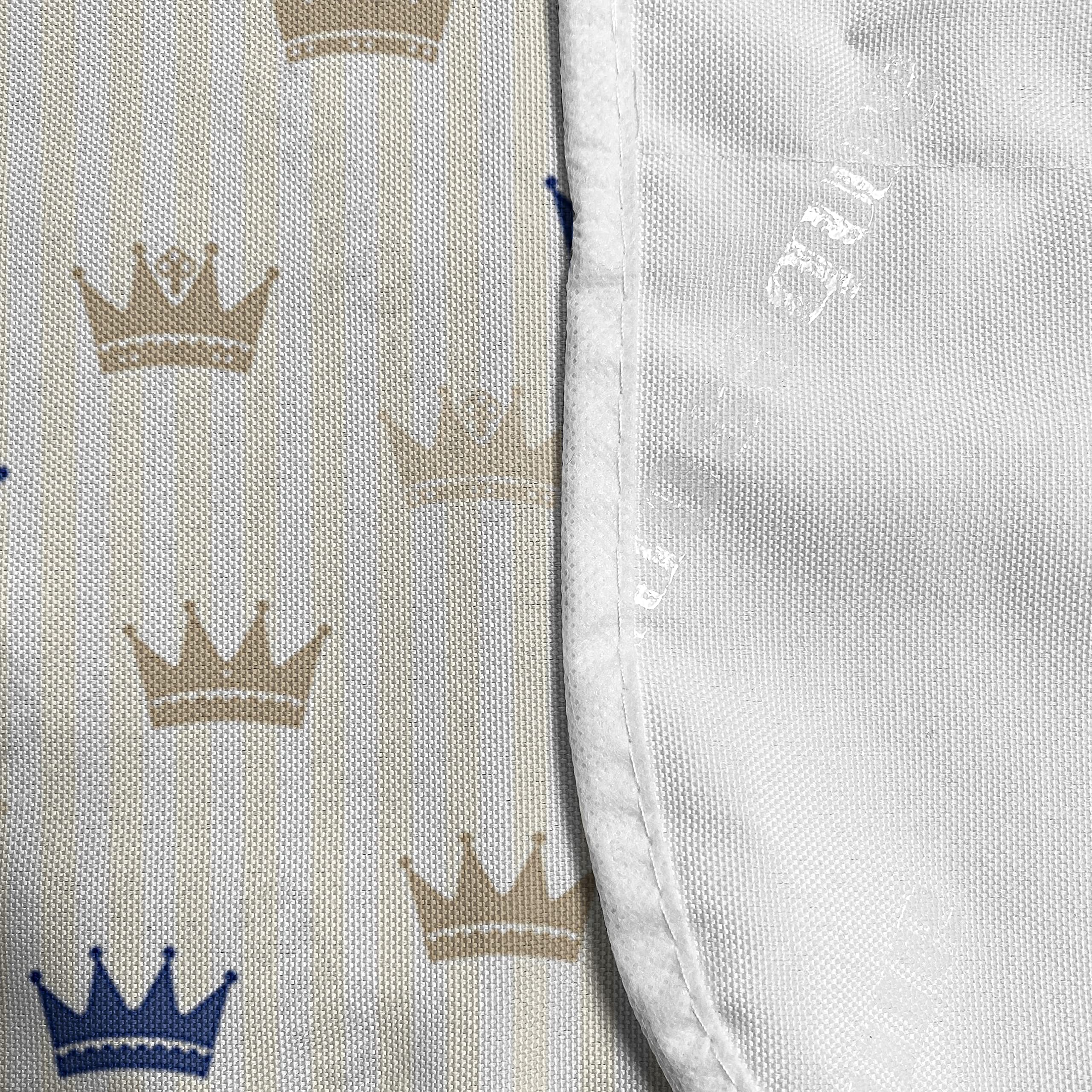 Ambesonne Microwave Cover with Royal Crown Design - Waterproof Kitchen Organizer with Pockets, 36