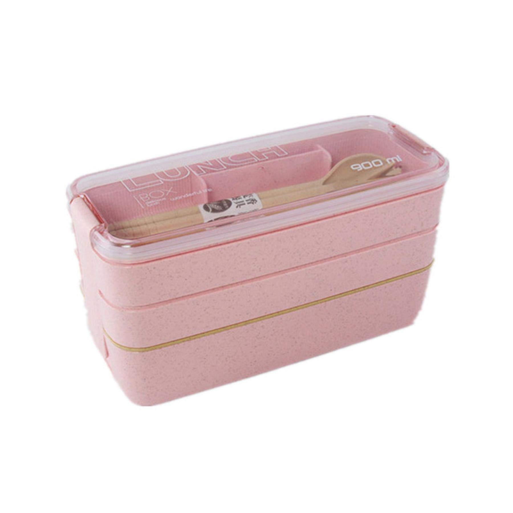 900ml Wheat Straw Microwave Lunch Box - Eco-Friendly Bento Container for Kids, School & Office - Food Storage, Meal Prep & On-the-Go Dining