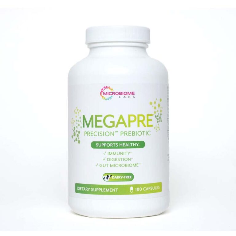 MegaPre Dairy-Free Probiotic Supplement for Gut Health - Supports Digestion & Immune System - Ideal for Lactose Intolerant & Vegan Diets
