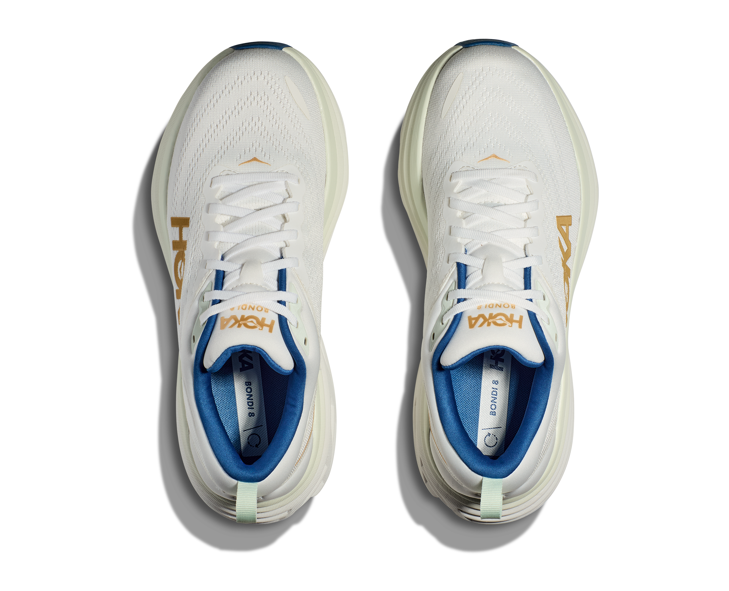 HOKA Bondi 8 Running Shoes for Men - Cushioned Road Running Sneakers with Maximum Comfort for Marathon, Jogging & Daily Wear