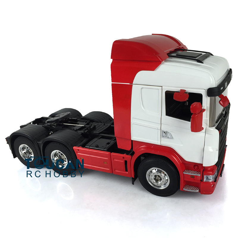 1/14 Scale Toucan Hobby Midtop 3-Axle RC Tractor Truck Kit - DIY Radio Controlled Model Car with Painting Cabin & Electric Motor - Perfect for Hobbyists, Collectors and RC Enthusiasts - Great Gift for Birthday, Christmas and STEM Learning