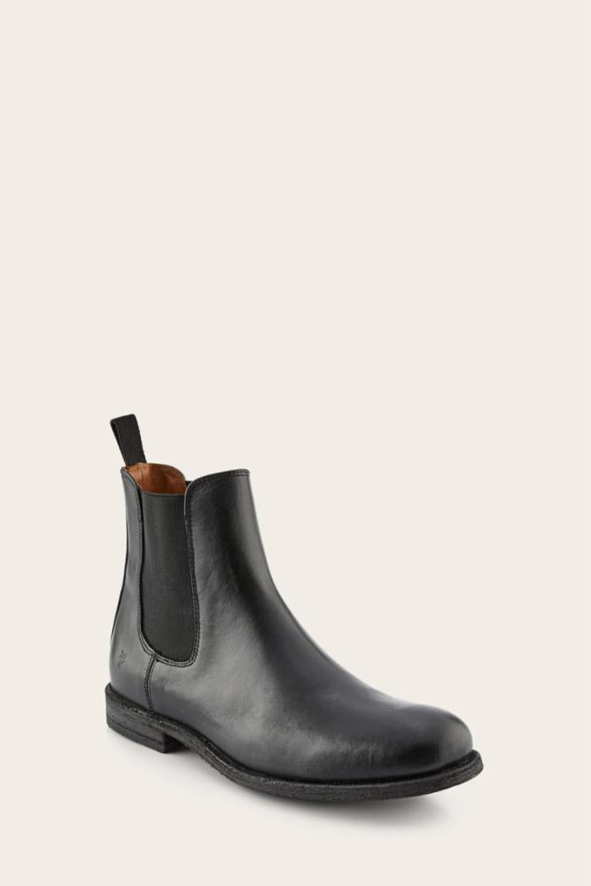 Frye Men's 40159 Tyler Chelsea Boots in Black - Premium Leather Ankle Boots for Casual & Dress Wear | Office, Date Night & Everyday Style