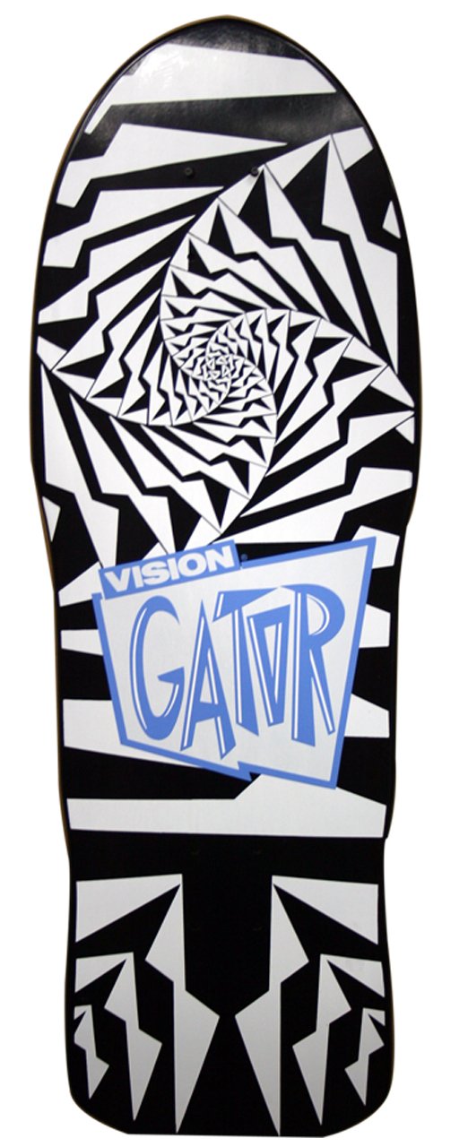 Vision Original Old School Reissue Gator 2 Skateboard Deck - Classic Retro Design for Street Skating, Cruising & Skatepark Tricks - Perfect for Beginners & Pro Skaters