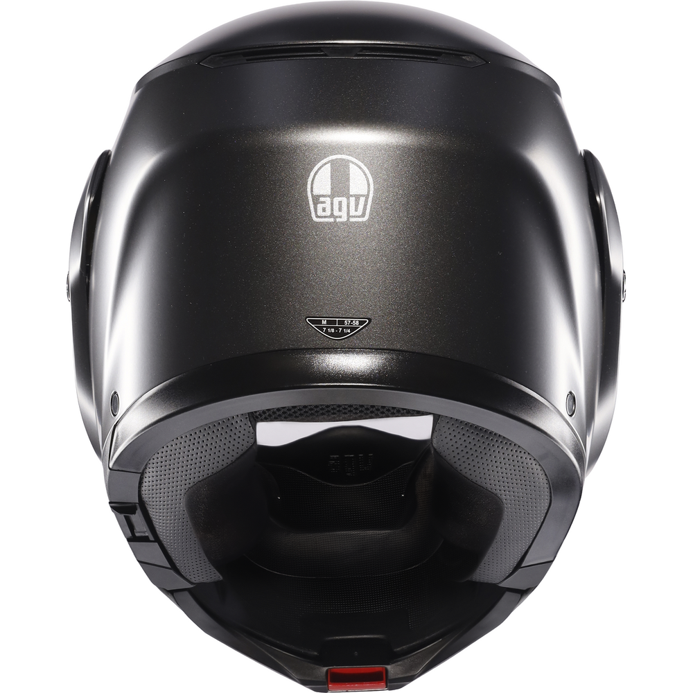 AGV Streetmodular Solid Matt Asfalto Grey Motorcycle Helmet - DOT & ECE Certified for Street Riding, Commuting & Urban Adventures