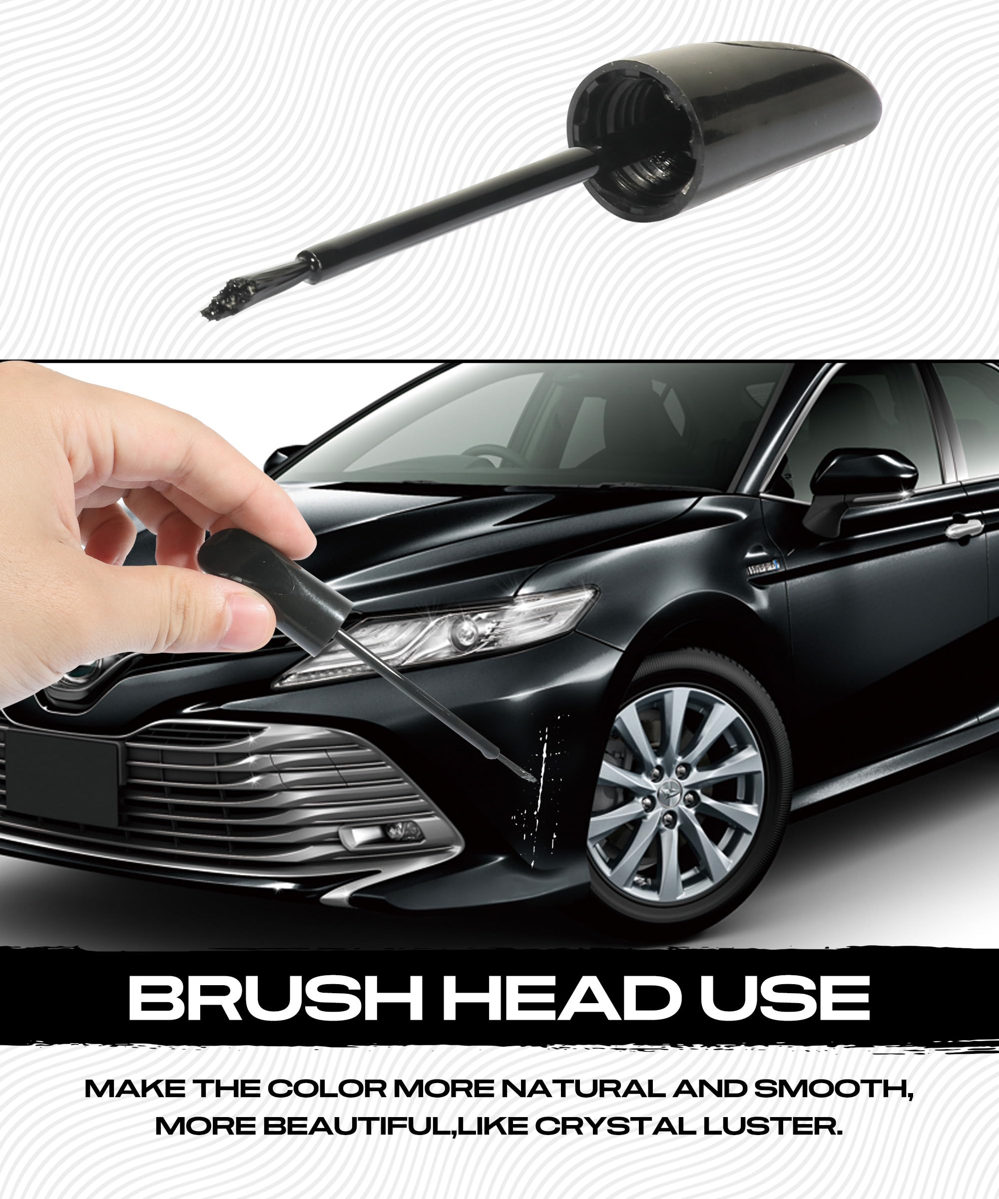 ESEWALAS Car Paint Pen - Scratch Repair Touch Up Paint for Cars, Quick & Easy Auto Scratch Remover Pen (Black) | Perfect for Car Deep Scratches, Chips & Paint Damage Repair | Ideal for DIY Auto Body Repair & Vehicle Maintenance