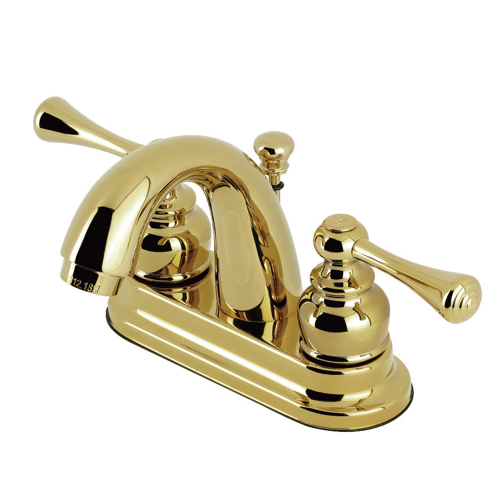 Kingston Brass KB5612BL 4-Inch Centerset Bathroom Faucet - Modern Water-Saving Design for Vanity Sinks, Powder Rooms & Guest Bathrooms