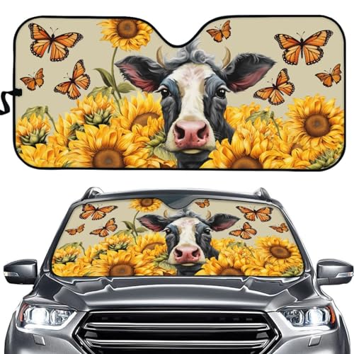 Sunflower Cow Print