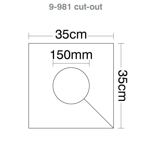HART Square Rugby Post Pads 35cm (13.8in) - 150mm Cut Out - Custom Printed Set of 4 - Durable Safety Padding for Rugby Goal Posts - Perfect for Training & Match Play